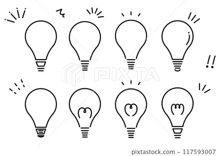 燈泡圖示插圖集靈感發現 燈泡圖示插圖集靈感發現 117593007