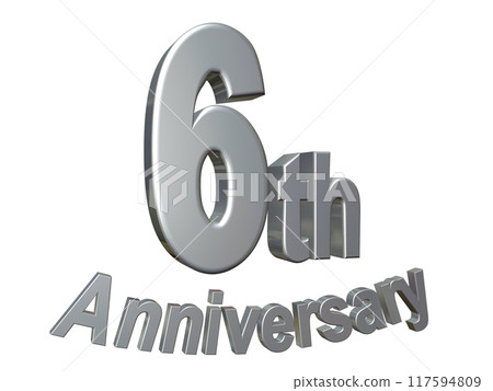 3DCG characters "6th Anniversary/6th anniversary" Silver, Silver 3DCG characters "6th Anniversary/6th anniversary" Silver, Silver 117594809