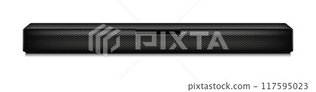 Modern soundbar isolated on white background 117595023