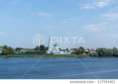 Saint Catherines Convent on the banks of the Volga in Tver. Orthodox female Monastery 117595461