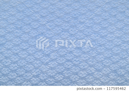 Background material of mesh pattern image made of Japanese paper (light blue) 117595462