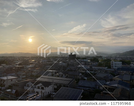 燒津城市景觀與日落 117595968