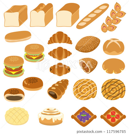 2024-Food illustration-Bread 117596785