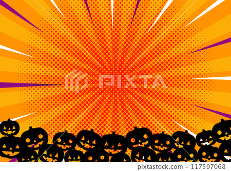 Halloween Frame Radiation Pumpkin 8 in 1 117597068