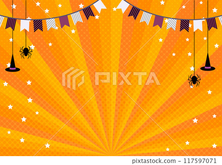 Halloween frame pop radiant background 9 in 1 117597071