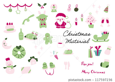 Christmas material 117597236