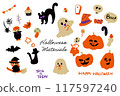 Halloween material 117597240