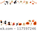 Halloween frame material 117597246