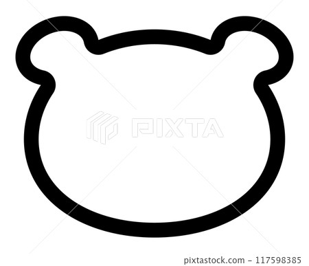 熊剪影圖示說明 熊剪影圖示說明 117598385