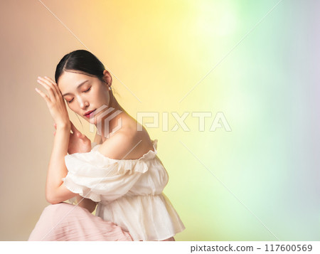 Stylish women's beauty and skin care images Stylish women's beauty and skin care images 117600569