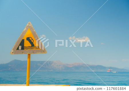 Beware of falling cars 117601884