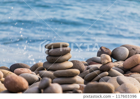 Naraishi Beach: Stones and the Sea Naraishi Beach: Stones and the Sea 117603396