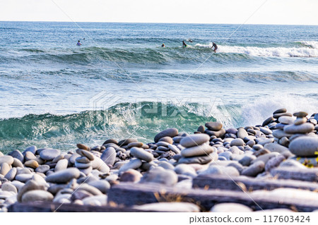 Nariishi Beach and the Surfers 117603424