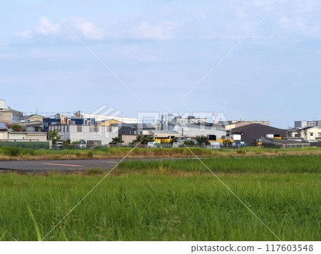 Scenery of small factories around Yao Airport 117603548