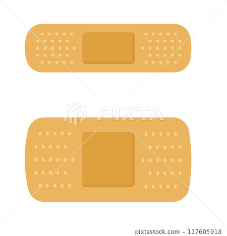 Illustration of a bandage Illustration of a bandage 117605918