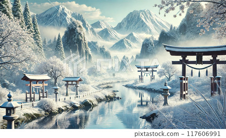 Quiet Earth 021. What foreigners think about winter scenery in Japan 117606991