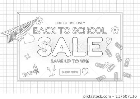 Back to School Sale Coloring Page Back to School Sale Coloring Page 117607130