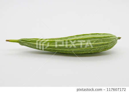 Stock photo of Hechioku: Ten-sided Thread Melon, a vegetable thought to be a cross between a loofah and an okra 117607172