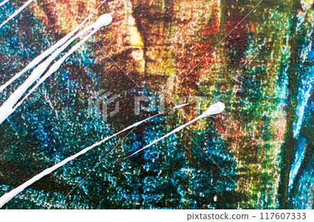 background, artistic texture, paint strokes for paper design, textile 117607333