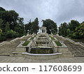 View of the cascade of fountains in the Valea Morilor park Chisinau Moldova 117608699