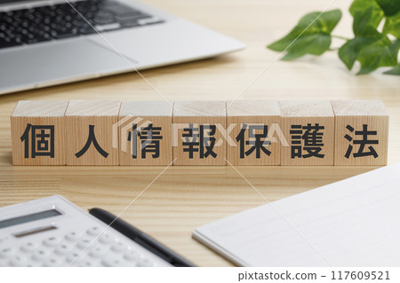 A building block with the words "Personal Information Protection Act" written on it 117609521