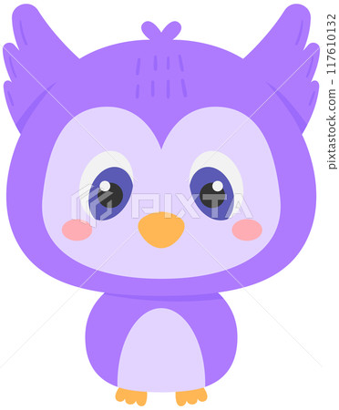 Halloween cute purple owl Halloween cute purple owl 117610132