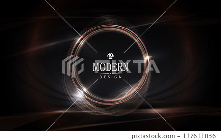 Composition with a round delicate frame, wavy small mesh pattern Composition with a round delicate frame, wavy small mesh pattern 117611036