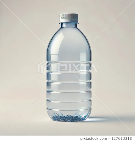 Transparent plastic bottle 117613318