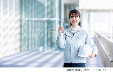 Female work clothes 117614502