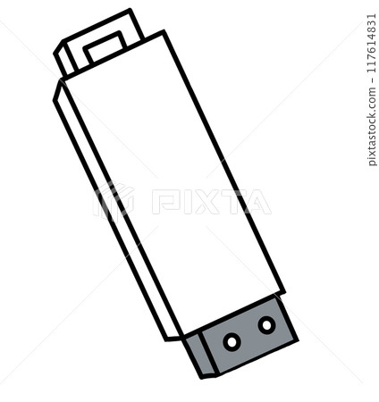 Simple USB memory illustration 117614831