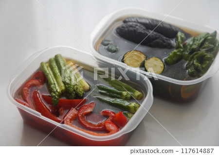Deep-fried summer vegetables Deep-fried summer vegetables 117614887