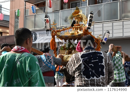 東京羽田神社年度祭典黃昏 117614990