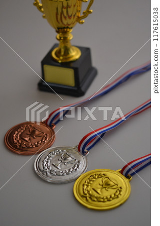 Medals and trophies 117615038