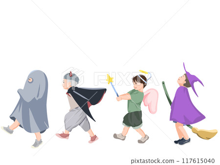 Halloween children's procession 117615040