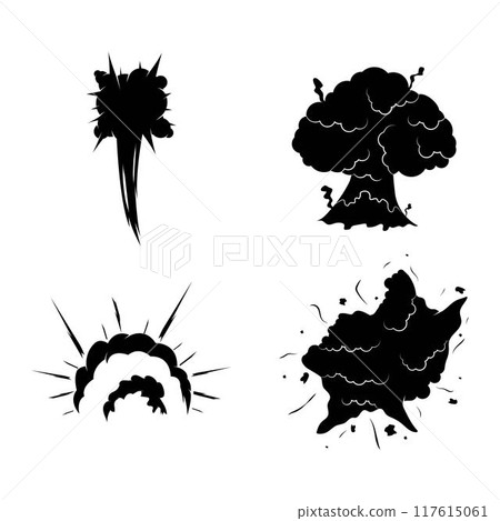 energy explosion effect and blast vector design 117615061