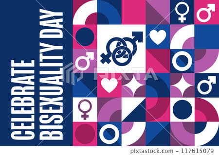 Celebrate Bisexuality Day. September 23. Holiday concept. Template for background, banner, card Celebrate Bisexuality Day. September 23. Holiday concept. Template for background, banner, card 117615079