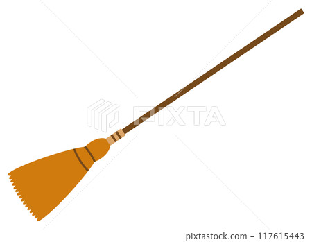 Simple broom illustration 117615443