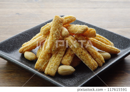 Shrimp black pepper 117615591