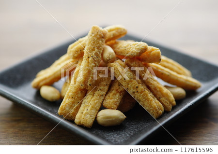 Shrimp black pepper 117615596