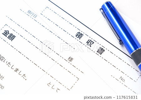寫商業必需的收據 寫商業必需的收據 117615831