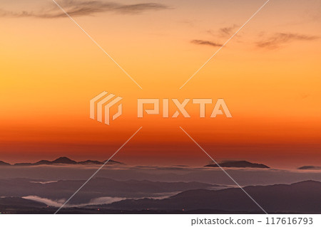 Sea of clouds at sunrise Sea of clouds at sunrise 117616793