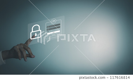 Fingerprint scanner to access information, verify to authentication, touching screen to login security, Internet of things, cloud computing, Internet connection, shopping online and cashless society Fingerprint scanner to access information, verify to authentication, touching screen to login security, Internet of things, cloud computing, Internet connection, shopping online and cashless society 117616814