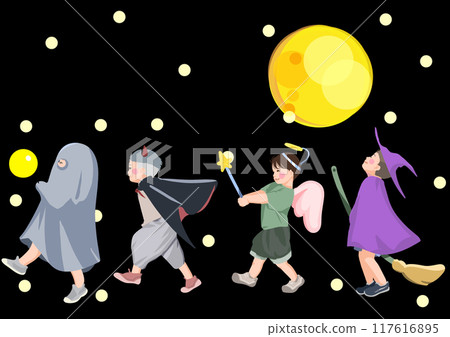 Kids on Halloween 117616895