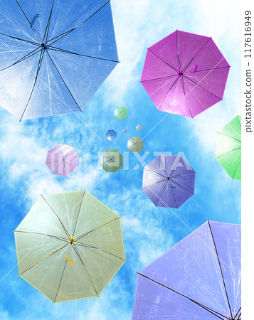 傘飛向夏天的天空 117616949