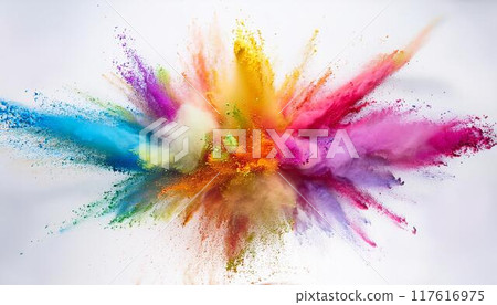The moment when colorful particles exploded 01 The moment when colorful particles exploded 01 117616975