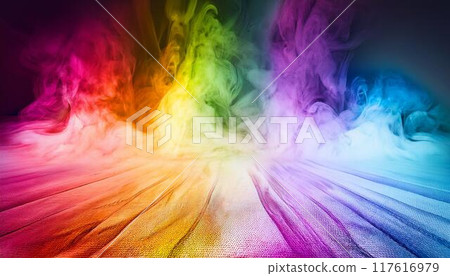 Colorfully lit up smoke Colorfully lit up smoke 117616979