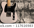 Cracked wall and telecaster guitar 117616983