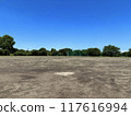 Summer blue sky and baseball field 117616994