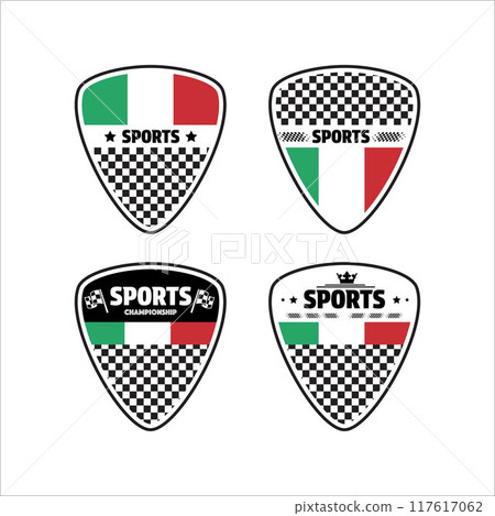 Italy sport racing flags Italy sport racing flags 117617062