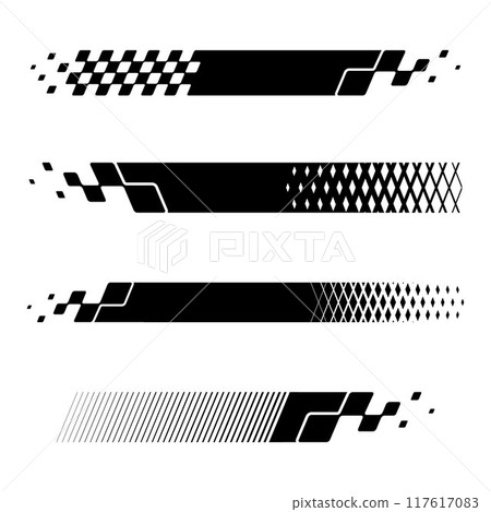 Sport checkered halftone lines 117617083